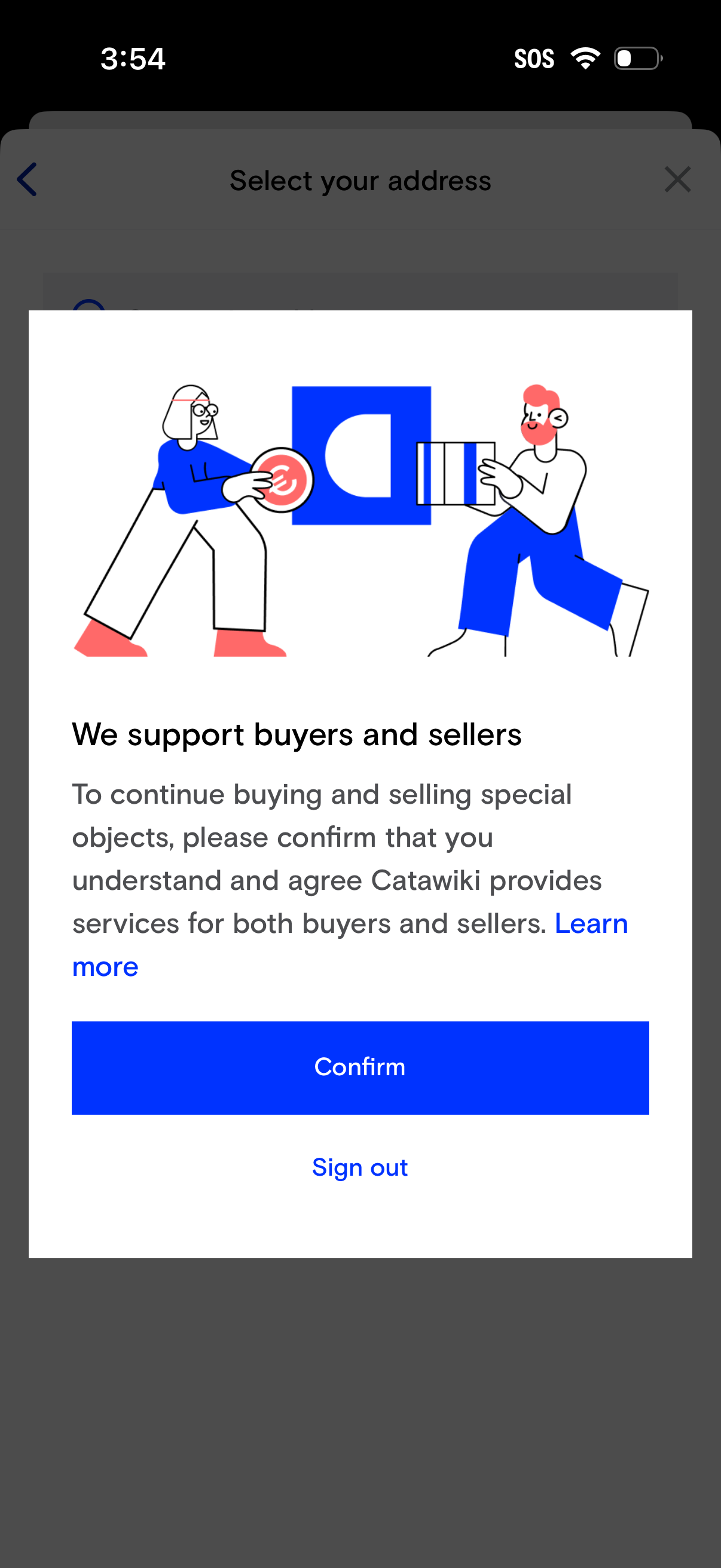 catawiki modal screenshot
